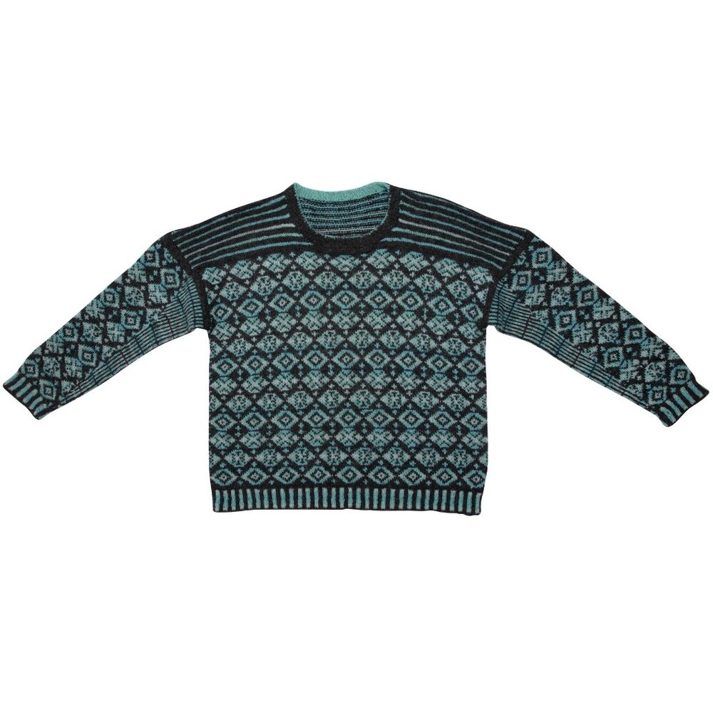 Sundazed (Norway) 70s Vintage Setesdal Jacquard Knit Pullover : XL